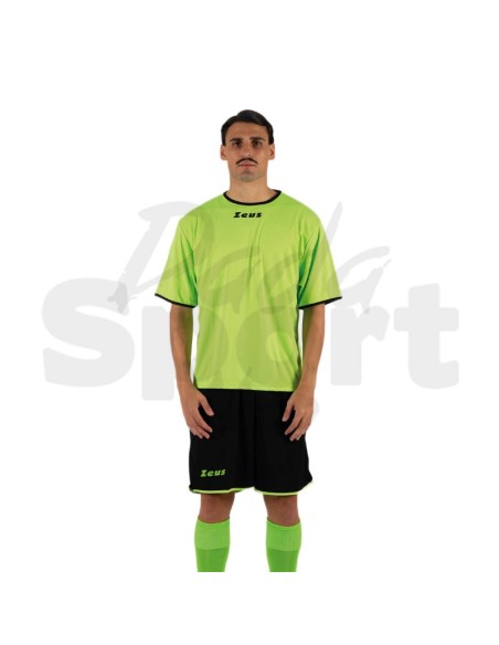 Zeus Kit Sticker Verde Fluo Nero  Completo Calcio Bicolore Personalizzabile