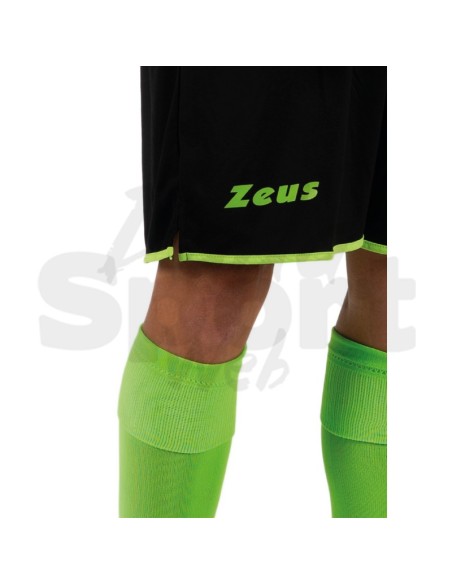 Zeus Kit Sticker Verde Fluo Nero  Completo Calcio Bicolore Personalizzabile