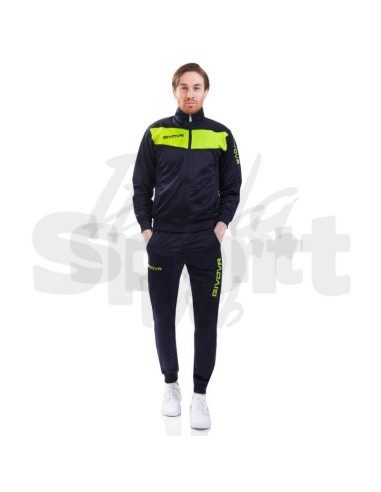Givova Tuta Visa Blu Giallo Fluo Tuta Sportiva...