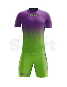 Zeus Kit Eros Verde/Viola Completo Calcio Sublimazione