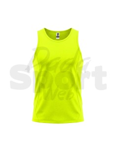 Canotta Tecnica Sportiva Roly Andre Smanicata Giallo Fluo 2