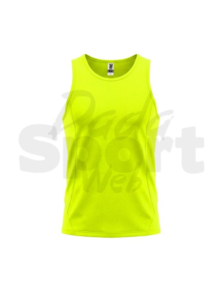 Canotta Tecnica Sportiva Roly Andre Smanicata Giallo Fluo