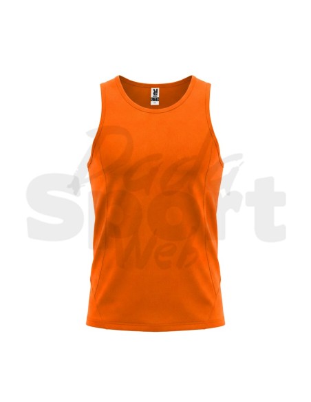 Canotta Tecnica Sportiva Roly Andre Smanicata Arancio Fluo