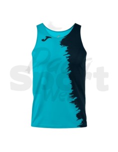 CANOTTA RUNNING JOMA modello PICASHO TURCHESE FLUO/BLU...