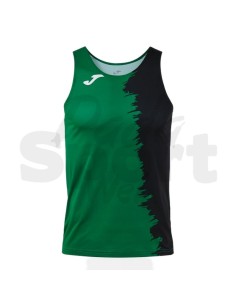 CANOTTA RUNNING JOMA modello PICASHO VERDE NERO | Micro-Mesh